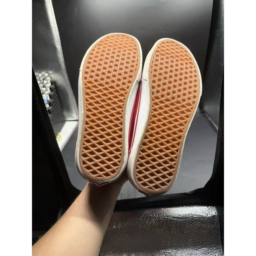 Vans Old Skool Red/White Canvas Skate Shoes Men’s Size 10 Used